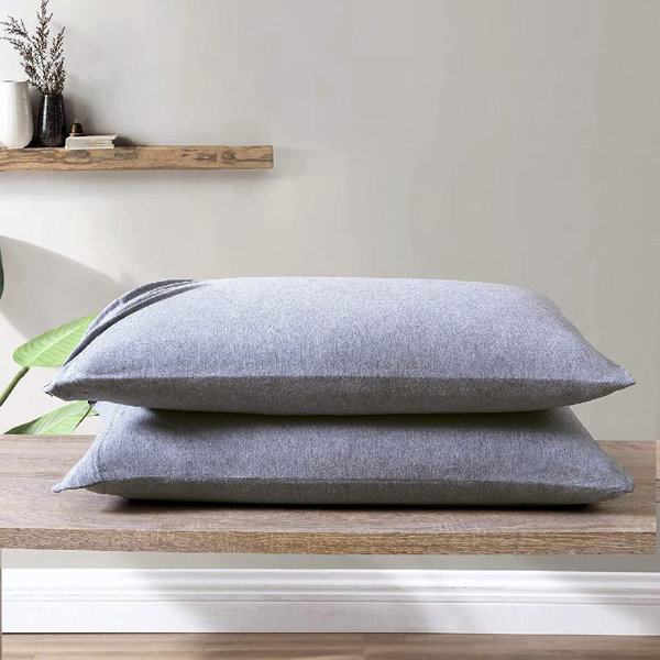 Latitude Run® Jersey Knit Pillowcase Set of 2 Wayfair